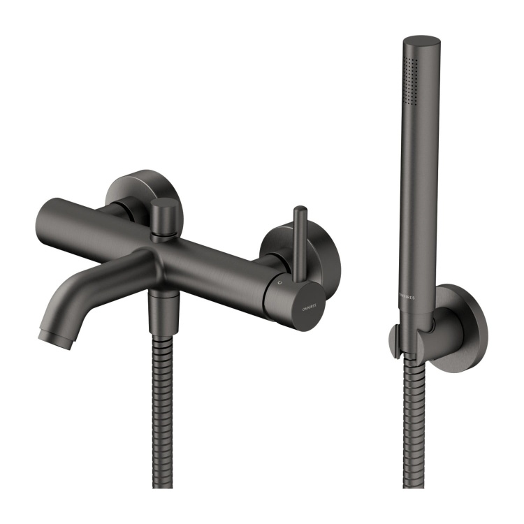 Omnires Y Bateria wannowa z zestawem prysznicowym GRAFIT. Y1231GR.jpg