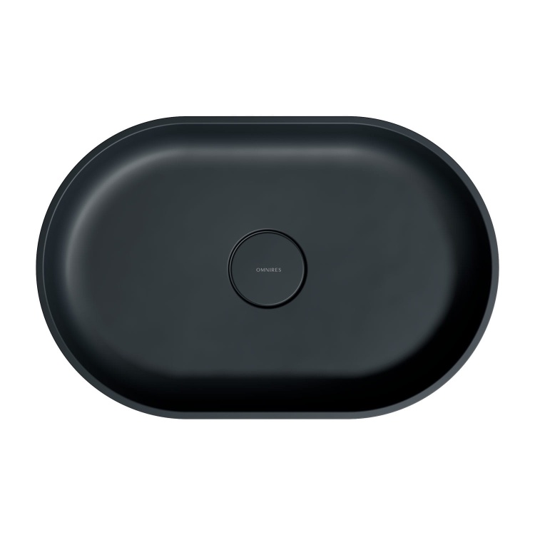 Omnires OVO M+ umywalka nablatowa 55x36 cm Black Lava mat. OVOUNBLV  .jpg