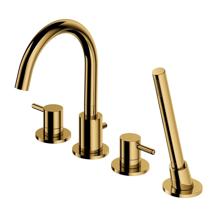 Omnires Y bateria wannowa 4-otworowa złoty. Y1232GL.jpg