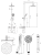 Omnires Y termostatyczny system prysznicowy natynkowy chrom. Y1244LUXLCR rys. tech.png