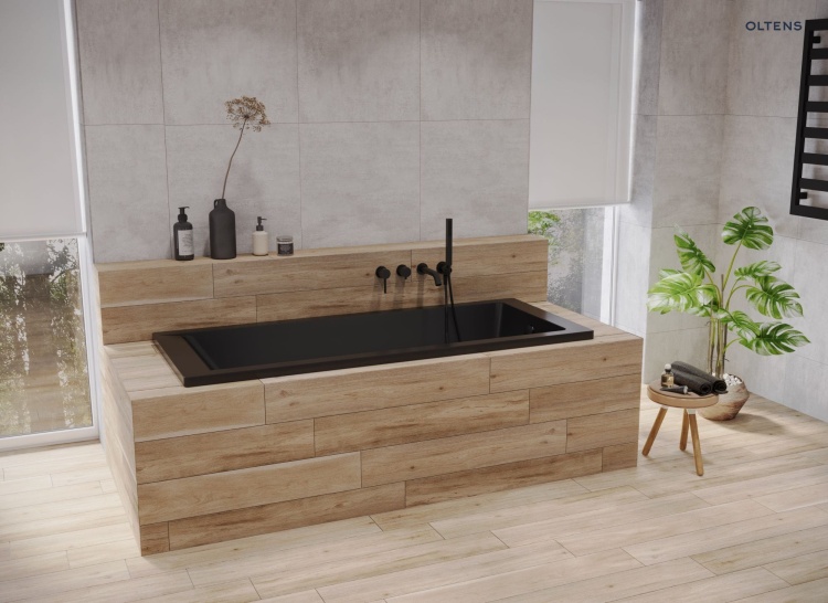 Oltens Langfoss wanna prostokątna 170x70 akrylowa czarny mat 10004300 BudoHurt.com Łódź.jpg