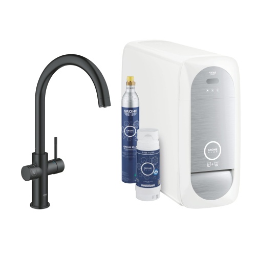 Grohe Blue Home zestaw startowy z baterią kuchenną, z filtrem do wody i jednostką chłodzącą. 31455KS1  BudoHurt.com Łódź.jpg