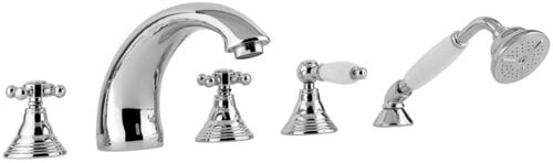 Paffoni Rubinetterie Belinda Bateria wannowa stojąca Mosiądz szczotkowany  FBLV040BR  BudoHurt.com Łódź.jpg