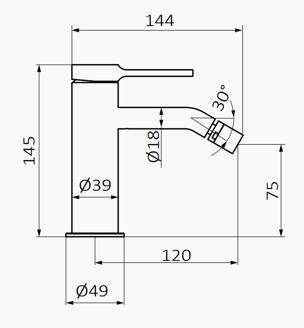 GRB TIME Bateria bidetowa Male Chrom 47710470 rys.  BudoHurt.com Łódź.png