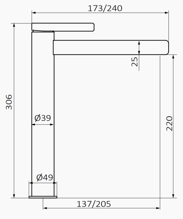 GRB AXIS Bateria umywalkowa XXL 205  rys. BudoHurt.com Łódź.png
