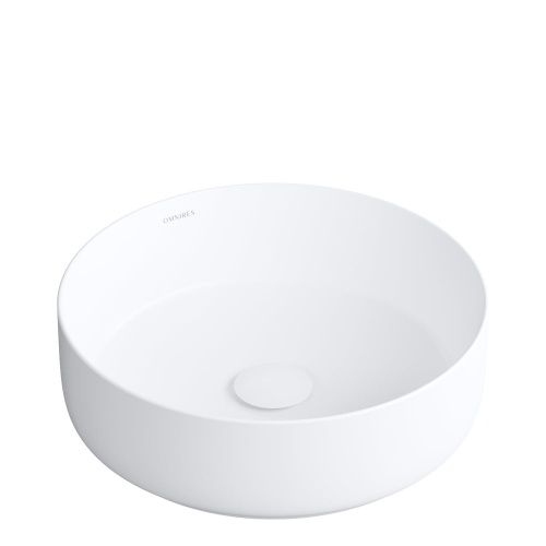 Omnires TULSA Umywalka nablatowa ø36 cm Biały Mat. TULSA355BM. BudoHurt.com Łódź.jpg