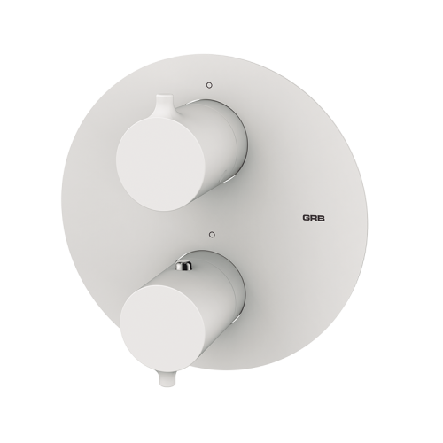 GRB TIME Bateria podtynkowa termostatyczna 1-drożna (komplet) Biały 47110471  BudoHurt.com Łódź.png