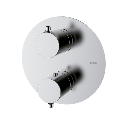 GRB TIME Bateria podtynkowa termostatyczna 3 drożna (komplet) Chrom 47130470  BudoHurt.com Łódź.png