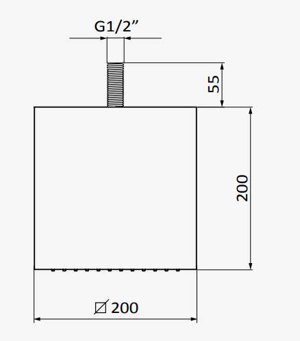 GRB  Deszczownia Rubik  200x200 mm Chrom 05020003 rys. BudoHurt.com Łódź.png