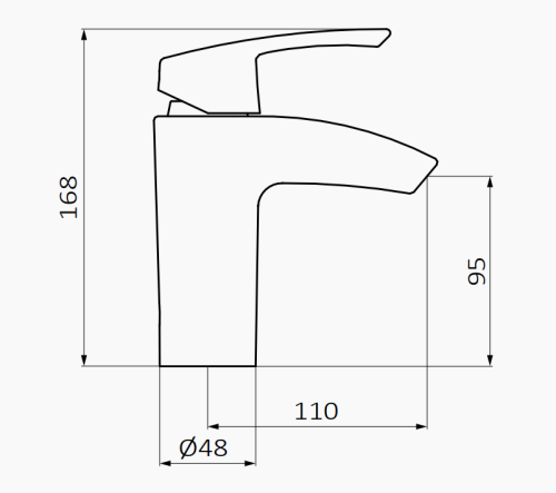GRB PREMIER Bateria umywalkowa z wylewką kaskadową Chrom 50520500 rys. BudoHurt.com Łódź.png