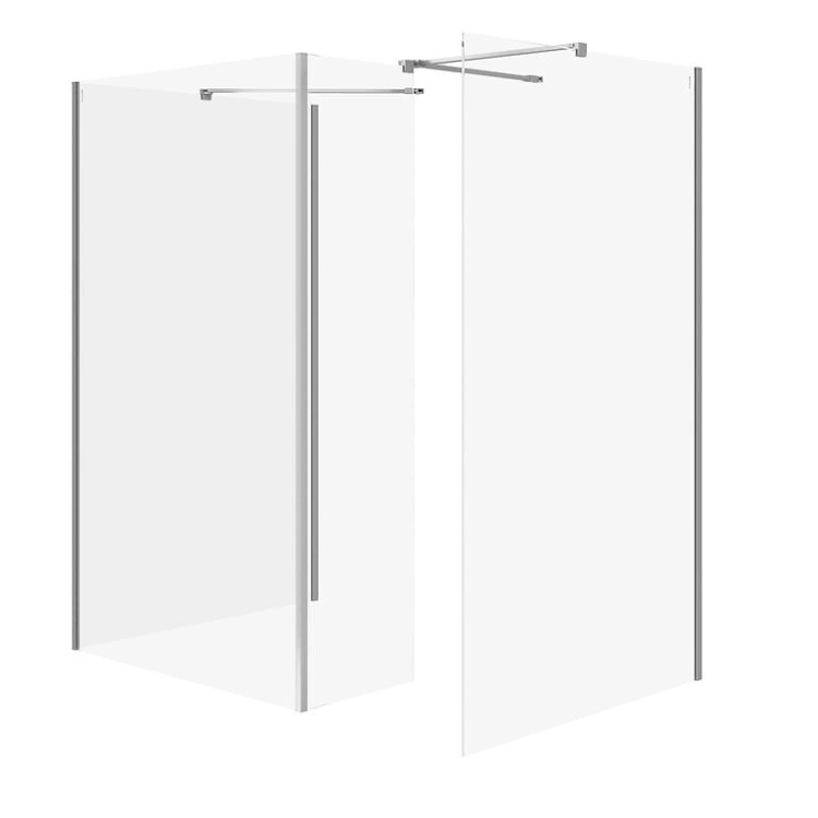 Cersanit Set B808 Walk-In Mille z ruchomą ścianką Chrom 90x90x90x30x200. S601-195 BudoHurt.com Łódź.jpg