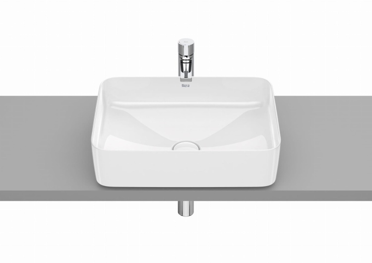 ROCA Inspira Square umywalka nablatowa cienkościenna  FINECERAMIC®. A327530000 BudoHurt.com Łódź.jpg