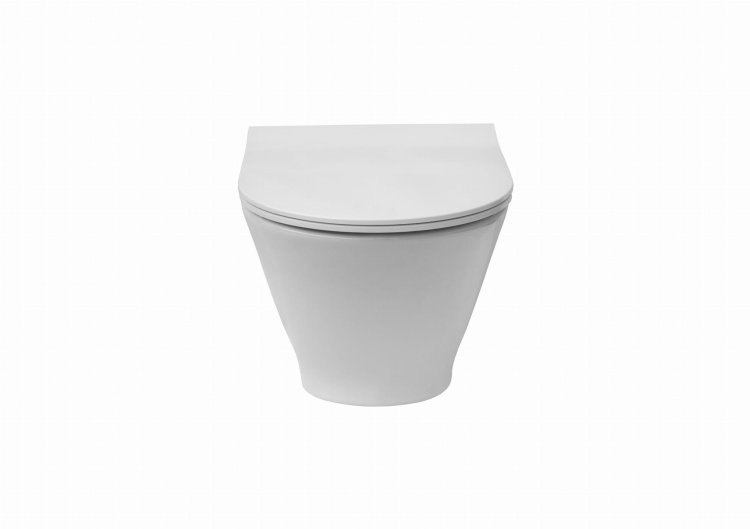 Miska WC podwieszana Roca GAP Round Compacto z deską wolnoopadającą Slim (zestaw). A34H0N3000 zd.2 BudoHurt.com Łódź.jpg