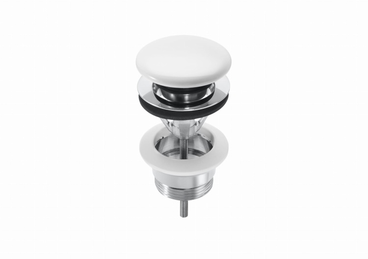 Roca AQUA Korek uniwersalny click-clack do umywalek ceramiczny biały, klik. A505401100  BudoHurt.com Łódź.jpg