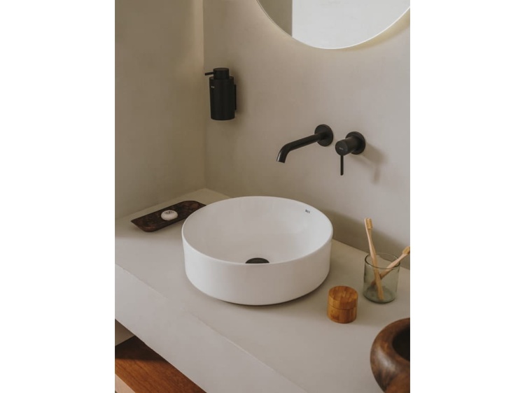 Roca ONA Round umywalka nablatowa okrągła 37 cm FINECERAMIC.  A32768J000 wizual. BudoHurt.com Łódź.jpg