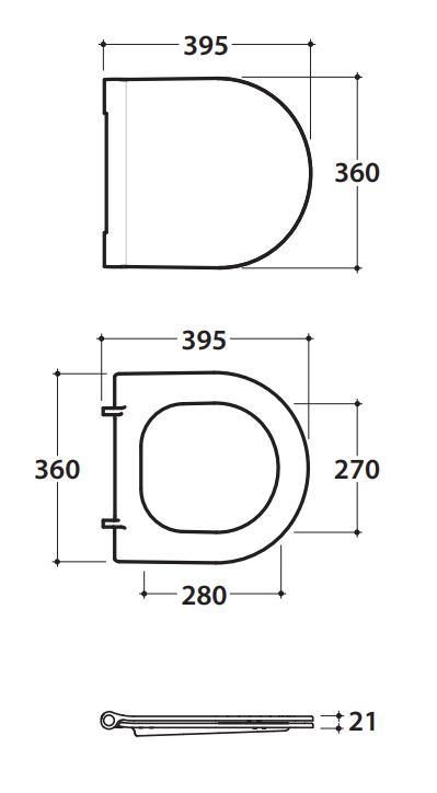 Globo deska FORTY3 cm 43 wolnoopadająca. FOR22BI rys. BudoHurt.com Łódź.png