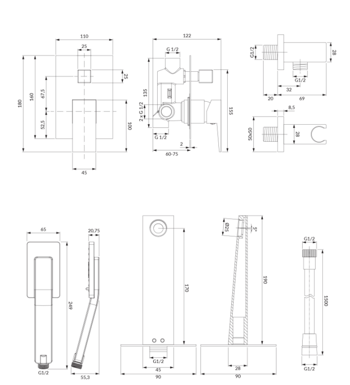 Omnires FRESH system wannowy podtynkowy chrom. SYSFRW01CR rys. BudoHurt.com Łódź.png