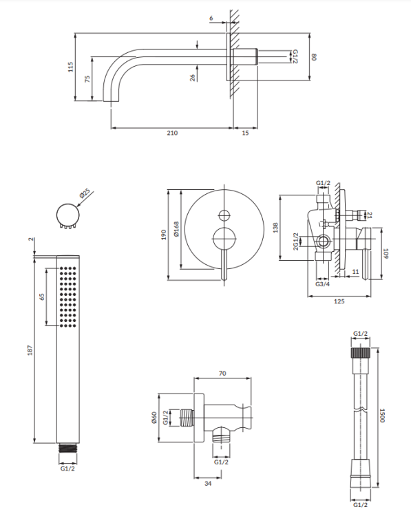 Omnires Y system wannowy podtynkowy chrom. SYSYW01CR rys. BudoHurt.com Łódź.png
