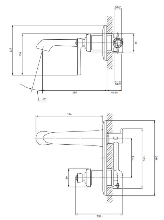 Omnires ARMANCE bateria umywalkowa podtynkowa chrom. AM5215CR wymiary. BudoHurt.com Łódź.png