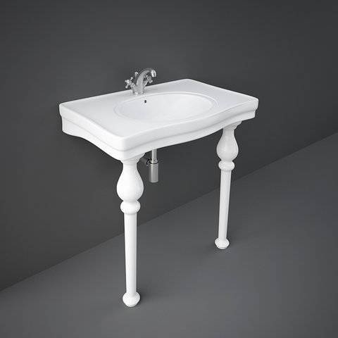 RAK Ceramics  WASHINGTON Umywalka konsola 84 cm w komplecie z nogami. WASH1SETCONSOLE zd.1 BudoHurt.com Łódź.jpg