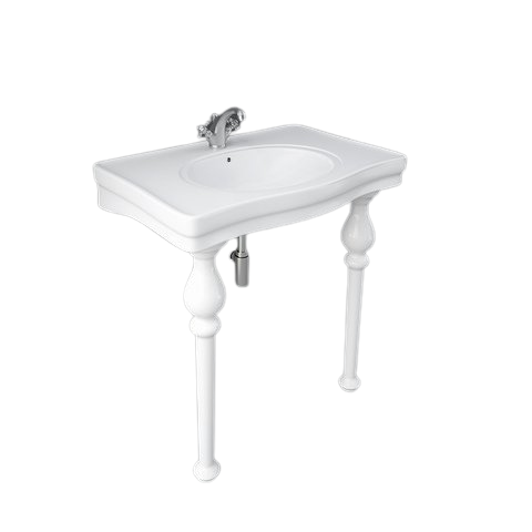 RAK Ceramics  WASHINGTON Umywalka konsola 84 cm w komplecie z nogami. WASH1SETCONSOLE BudoHurt.com Łódź.png