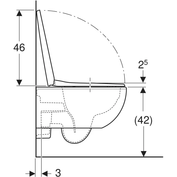 Geberit Selnova Premium Zestaw miska WC wisząca Rimfree z deską. 501.991.00.1  rys.2  BudoHurt.com Łódź.webp