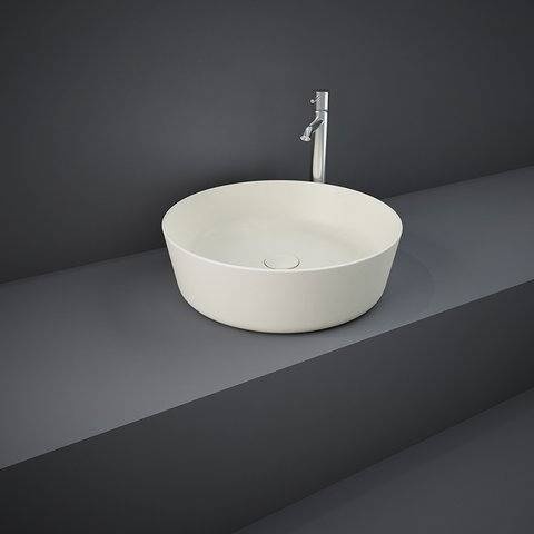 RAK Ceramics FEELING Umywalka slim nablatowa okrągła 42 cm beż mat  (505). FEECT4200505A zd.1  BudoHurt.com Łódź.jpg