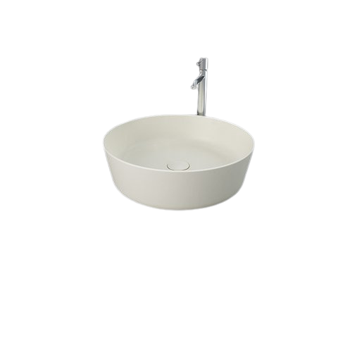 RAK Ceramics FEELING Umywalka slim nablatowa okrągła 42 cm beż mat  (505). FEECT4200505A  BudoHurt.com Łódź.png
