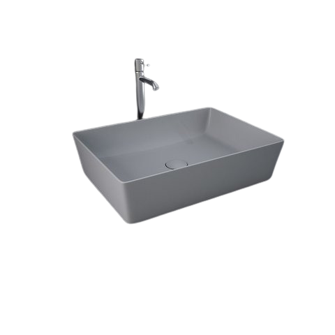 RAK Ceramics FEELING Umywalka slim nablatowa prostokąt 50 cm szary mat  (503). FEECT5000503A BudoHurt.com Łódź.png