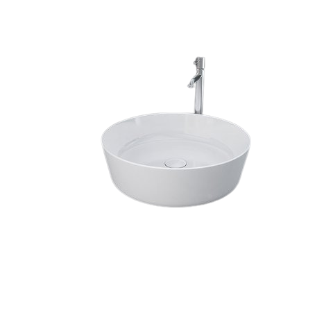 RAK Ceramics FEELING Umywalka slim nablatowa okrągła 42 cm biały połysk (AWHA). FEECT42000AWHA BudoHurt.com Łódź.png