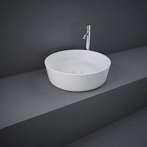 RAK Ceramics FEELING Umywalka slim nablatowa okrągła 42 cm biały mat  (500). FEECT4200500A  zd.1 BudoHurt.com Łódź.jpg