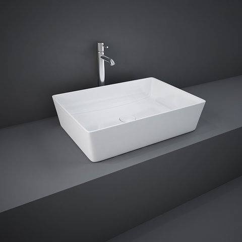 RAK Ceramics FEELING Umywalka slim nablatowa prostokąt 50 cm biały połysk (AWHA)). FEECT5000AWHA zd.1 BudoHurt.com Łódź.jpg