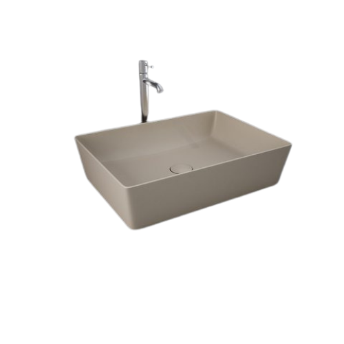 RAK Ceramics FEELING Umywalka slim nablatowa prostokąt 50 cm cappuccino mat  (514). FEECT5000514A BudoHurt.com Łódź.png