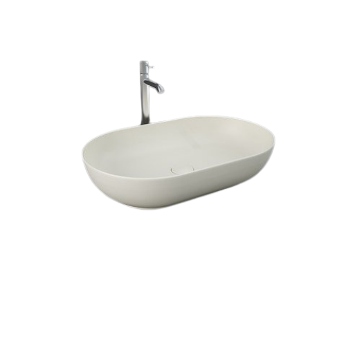 RAK Ceramics FEELING Umywalka slim nablatowa owalna 55 cm beż mat  (505). FEECT5500505A  BudoHurt.com Łódź.png