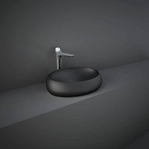 RAK Ceramics Cloud Umywalka nablatowa 58x40 cm CZARNY MAT. CLOCT6000504A  zd.1 BudoHurt.com Łódź.jpg