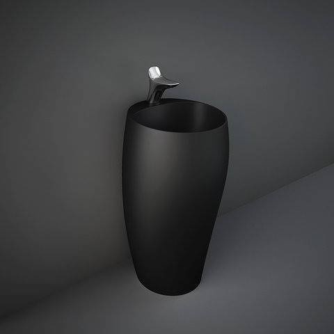 RAK Ceramics Cloud Umywalka wolnostojąca 50x47 cm z otworem na baterię CZARNY MAT. CLOFS5001504A   zd.1 BudoHurt.com Łódź.jpg
