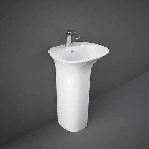 RAK Ceramics Sensation Umywalka wolnostojąca 55x46 cm z otworem na baterię. SENFS5501AWHA zd.1   BudoHurt.com Łódź.jpg