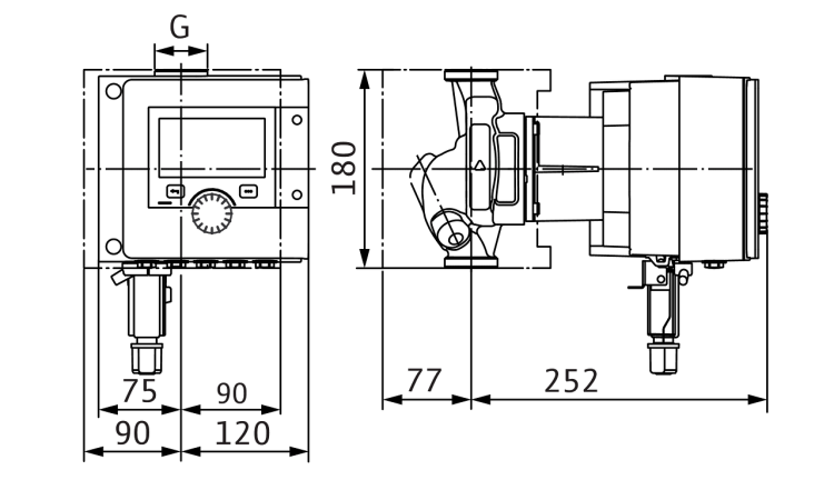 Pompa obiegowa WILO Stratos MAXO 30 0,5-8 PN10-R7. 2217899   rys. .png