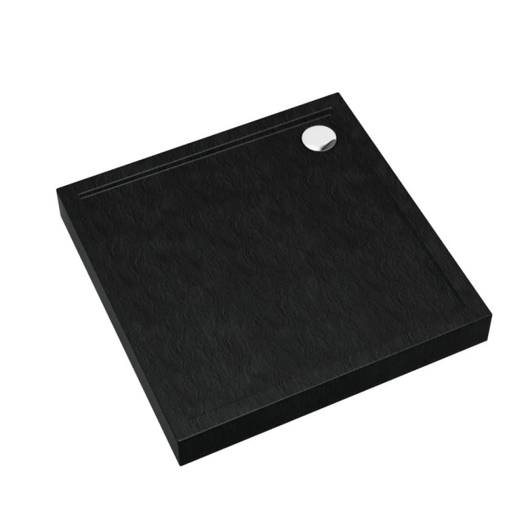 Brodzik Schedpol CAMERON BLACK STONE  kwadrat BudoHurt.com Łódź.jpg