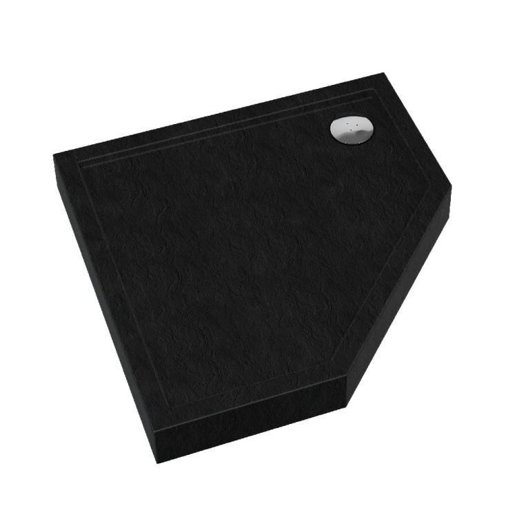 Brodzik Schedpol Cameron Black Stone 90x90x12 pięciokąt BudoHurt.com Łódź.jpg