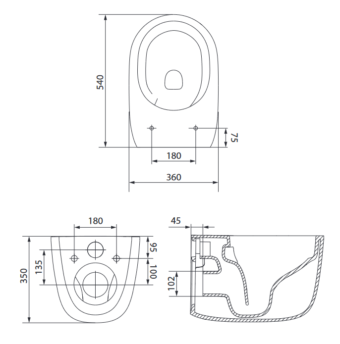 Meissen Keramik Miska zawieszana KONTRA.  K689-002 rys. tech..png