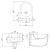 Meissen Keramik Bidet zawieszany KONTRA.  K689-001 rys. tech..png