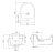 Meissen Keramik Bidet zawieszany WERTA Euro White. K691-006 rys. tech..png