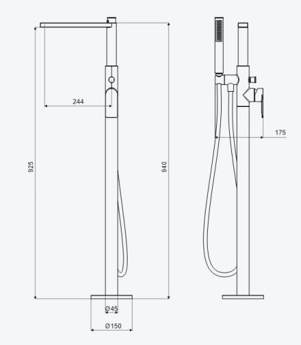 EXCELLENT GLAD bateria wannowa wolnostojąca CHROM. ARNL.1155CR .jpg