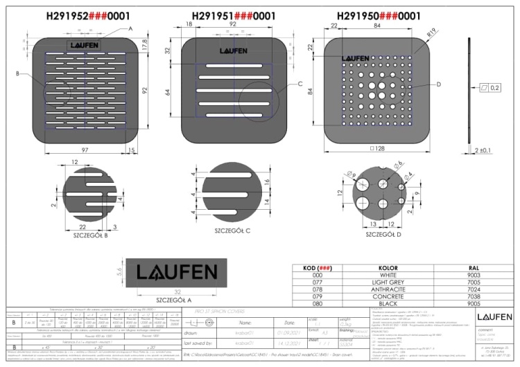 Laufen Pro osłona syfonu brodzika rys. tech. BudoHurt.com Łódź.jpg