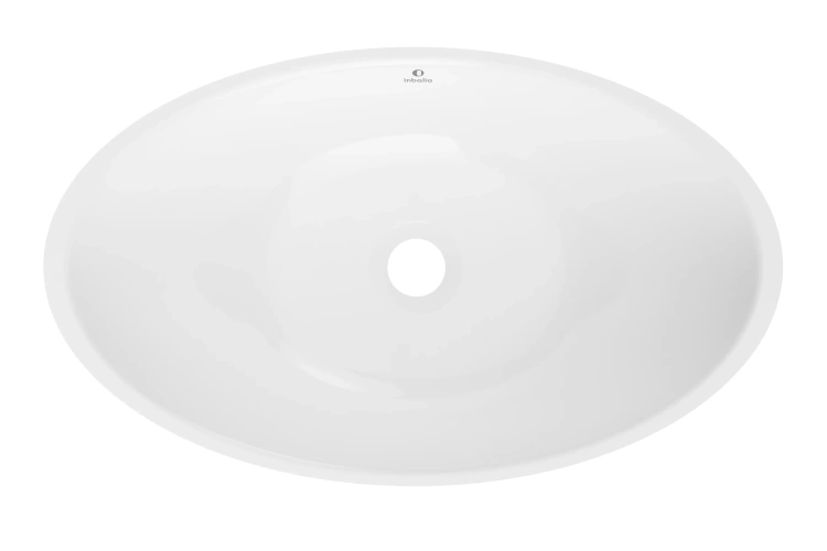 Inbalia umywalka nablatowa Laguna 50x31 cm MAT lany marmur AQUASTONE®+  zd.2 BudoHurt.com Łódź.webp