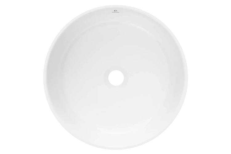 Inbalia Bali  38 cm okrągła umywalka nablatowa MAT lany marmur AQUASTONE®+ zd.8 BudoHurt.com Łódź.webp