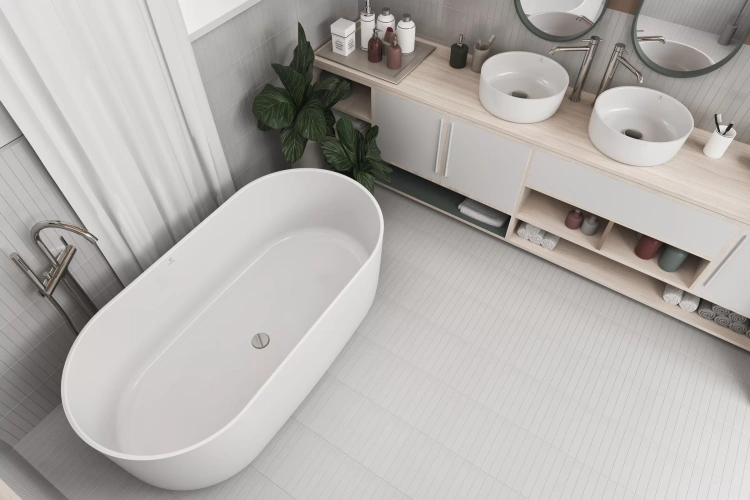 Inbalia Bali 140x70 wanna wolnostojąca POŁYSK lany marmur AQUASTONE®+  zd.5 BudoHurt.com Łódź.webp