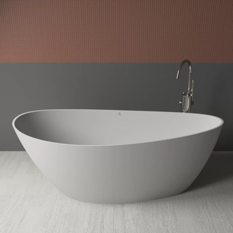 Inbalia Capri 150x70 wanna wolnostojąca MAT lany marmur AQUASTONE®+ zd.1 BudoHurt.com Łódź.webp