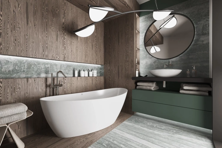 Inbalia Capri 150x70 wanna wolnostojąca MAT lany marmur AQUASTONE®+ zd.2 BudoHurt.com Łódź.webp